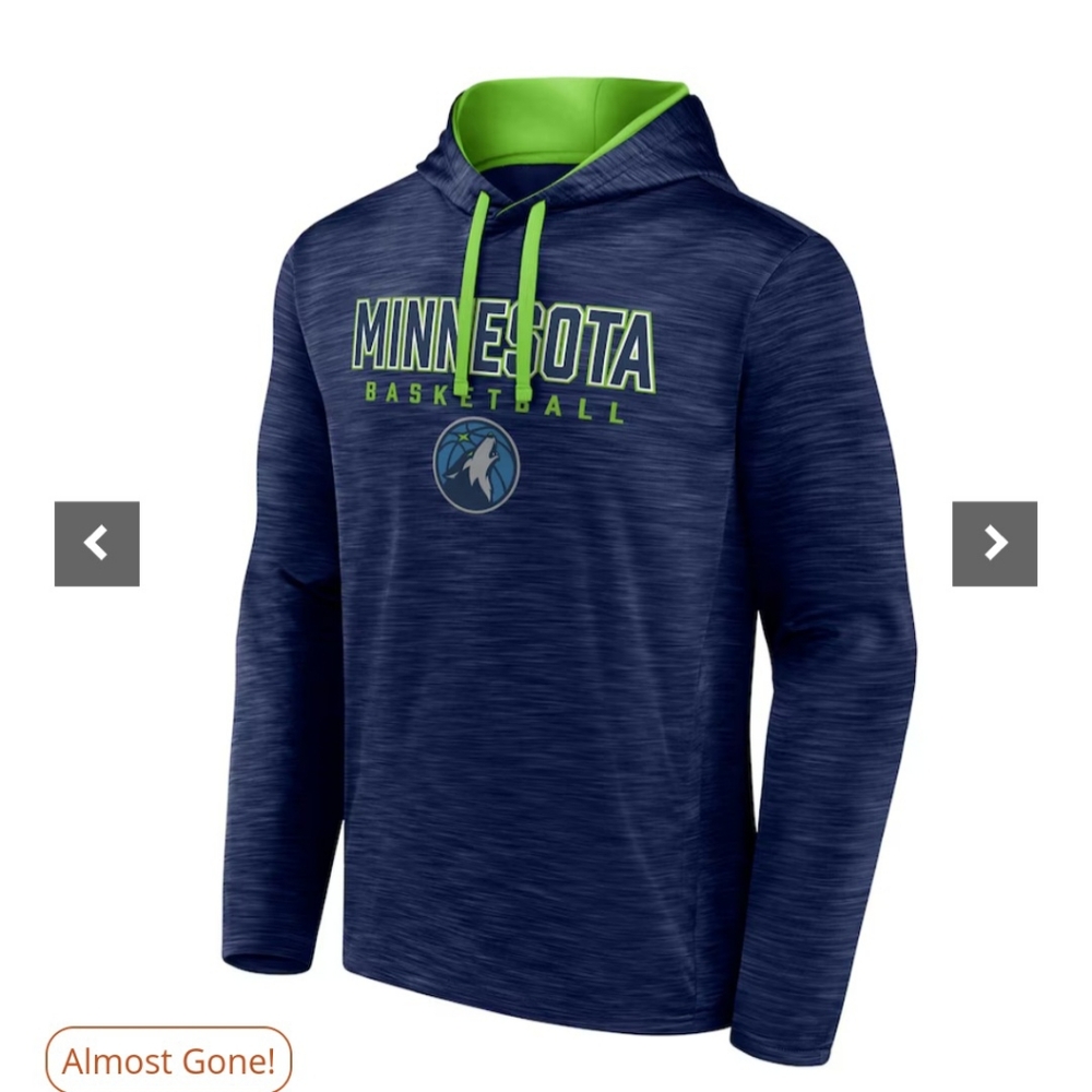 Minnesota Timberwolves Fanatics Fast Break Pullover Hoodie
